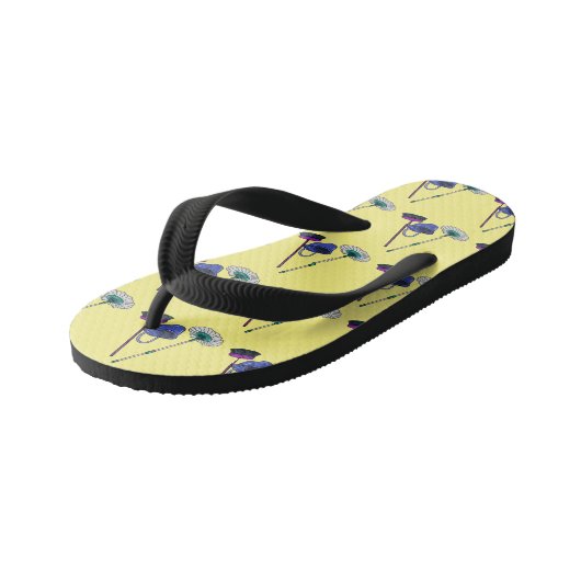 Afbeelding van cartoon in kamer en muis kinder teenslippers (Schuin)