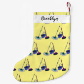 Afbeelding van cartoon in kamer en muis kleine kerstsok (Achterkant)