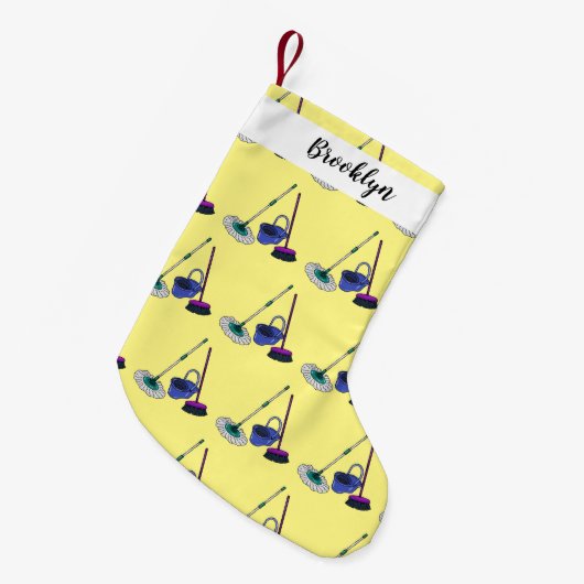 Afbeelding van cartoon in kamer en muis kleine kerstsok (Voorkant (Hangend))