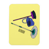 Afbeelding van cartoon in kamer en muis magneet (Verticaal)