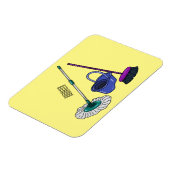 Afbeelding van cartoon in kamer en muis magneet (Linkerzijde)