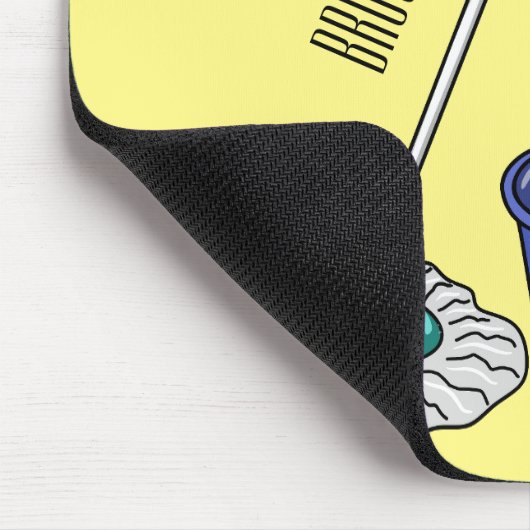 Afbeelding van cartoon in kamer en muis muismat (Hoek)