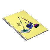 Afbeelding van cartoon in kamer en muis notitieboek (Rechterzijde)