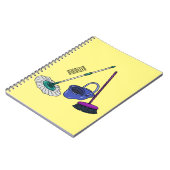 Afbeelding van cartoon in kamer en muis notitieboek (Linkerzijde)