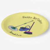 Afbeelding van cartoon in kamer en muis papieren bordje (Gekanteld)