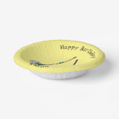 Afbeelding van cartoon in kamer en muis papieren kommen (Gebogen)