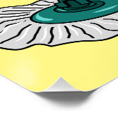 Afbeelding van cartoon in kamer en muis perfect poster (Hoek)