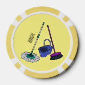 Afbeelding van cartoon in kamer en muis poker chips (Achterkant)