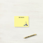 Afbeelding van cartoon in kamer en muis post-it® notes (Op bureau)