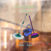 Afbeelding van cartoon in kamer en muis raamsticker (Vel 2)