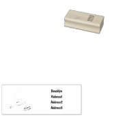 Afbeelding van cartoon in kamer en muis rubberstempel (Gestempeld)