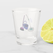 Afbeelding van cartoon in kamer en muis shot glas (Achterkant)