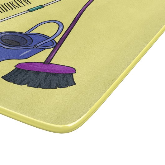 Afbeelding van cartoon in kamer en muis snijplank (Hoek)