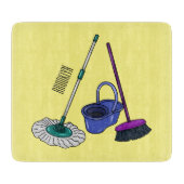 Afbeelding van cartoon in kamer en muis snijplank (Voorkant)