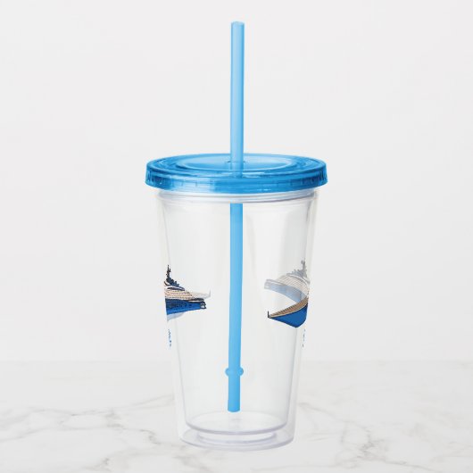 Afbeelding van cartoon op jacht acryl drinkbeker (Rechts)