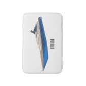 Afbeelding van cartoon op jacht badmat (Voorkant Verticaal)