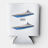 Afbeelding van cartoon op jacht blikjeskoeler (Voorkant)