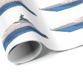 Afbeelding van cartoon op jacht cadeaupapier (Rol Hoek)