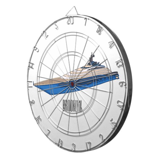 Afbeelding van cartoon op jacht dartbord (Voorkant Rechts)