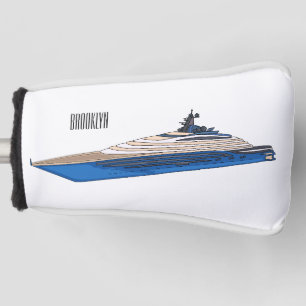 Afbeelding van cartoon op jacht golfheadcover