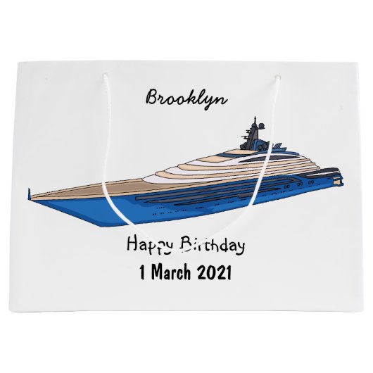 Afbeelding van cartoon op jacht groot cadeauzakje (Voorkant)
