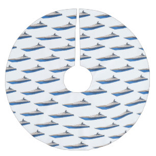 Afbeelding van cartoon op jacht kerstboom rok