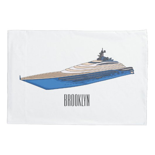 Afbeelding van cartoon op jacht kussensloop (Achterkant)