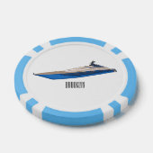 Afbeelding van cartoon op jacht poker chips (Enkel)