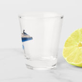 Afbeelding van cartoon op jacht shot glas (Rechts)