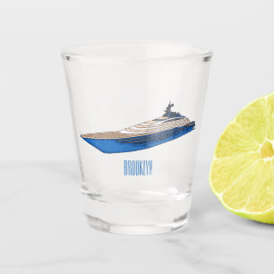 Afbeelding van cartoon op jacht shot glas