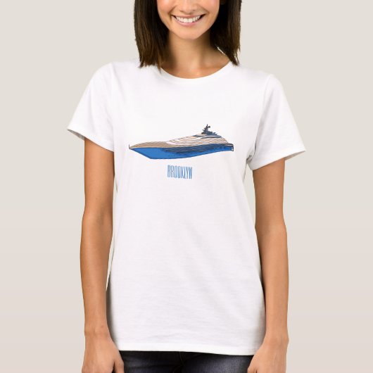 Afbeelding van cartoon op jacht t-shirt (Voorkant)