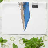 Afbeelding van cartoon op jacht theedoek (Gevouwen)