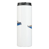 Afbeelding van cartoon op jacht thermosbeker (Achterkant)