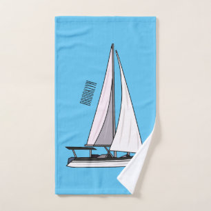 Afbeelding van cartoon per boot bad handdoek
