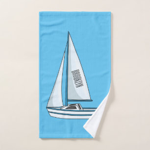 Afbeelding van cartoon per boot bad handdoek