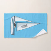 Afbeelding van cartoon per boot bad handdoek (Handdoek)