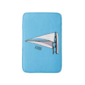 Afbeelding van cartoon per boot badmat (Voorkant Verticaal)