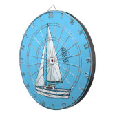 Afbeelding van cartoon per boot dartbord (Voorkant Rechts)