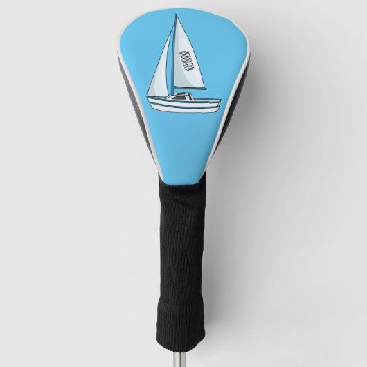 Afbeelding van cartoon per boot golfheadcover (Voorkant)