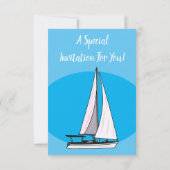 Afbeelding van cartoon per boot kaart (Achterkant)