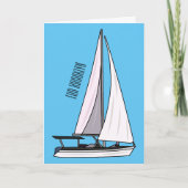 Afbeelding van cartoon per boot kaart (Voorkant)