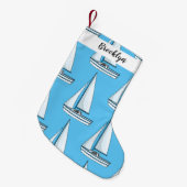 Afbeelding van cartoon per boot kleine kerstsok (Voorkant (Hangend))