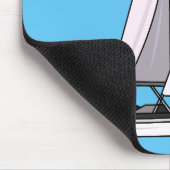 Afbeelding van cartoon per boot muismat (Hoek)