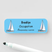 Afbeelding van cartoon per boot naamplaatje (In situ)