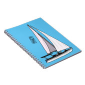 Afbeelding van cartoon per boot notitieboek (Rechterzijde)