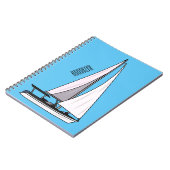 Afbeelding van cartoon per boot notitieboek (Linkerzijde)