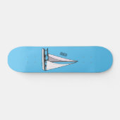 Afbeelding van cartoon per boot persoonlijk skateboard (Horizontaal)