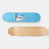 Afbeelding van cartoon per boot persoonlijk skateboard (Horizontaal)