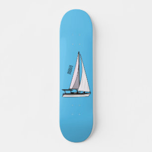 Afbeelding van cartoon per boot persoonlijk skateboard