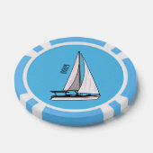 Afbeelding van cartoon per boot poker chips (Enkel)